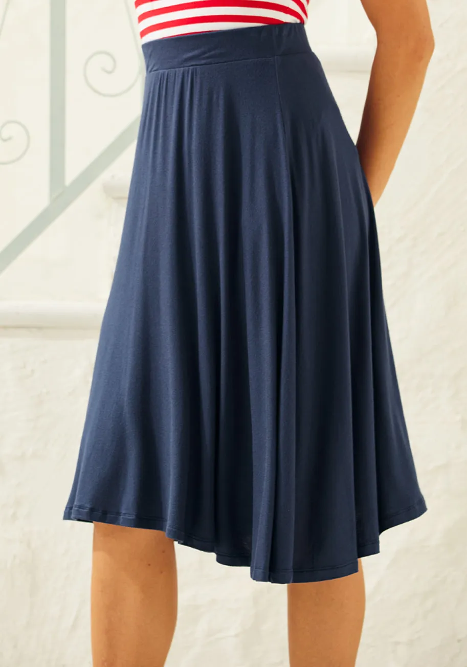 Excellence Attained Knit A-Line Skirt sold by Modcloth