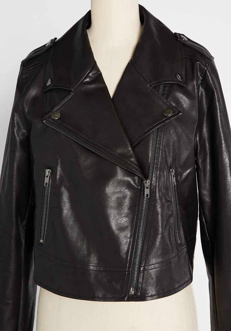 Vroom, Vroom Vegan Leather Moto Jacket sold by Modcloth product image thumbnail 3