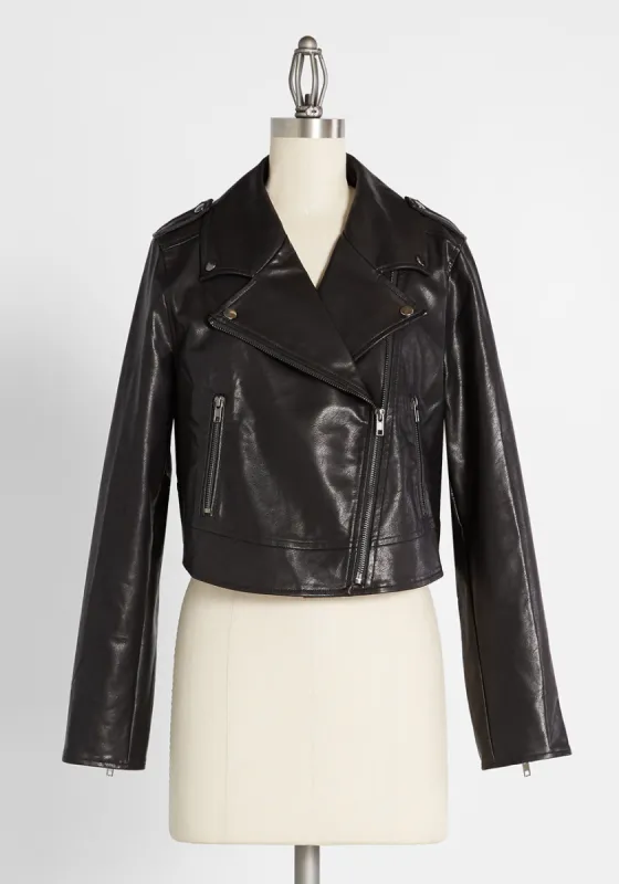 Vroom, Vroom Vegan Leather Moto Jacket sold by Modcloth