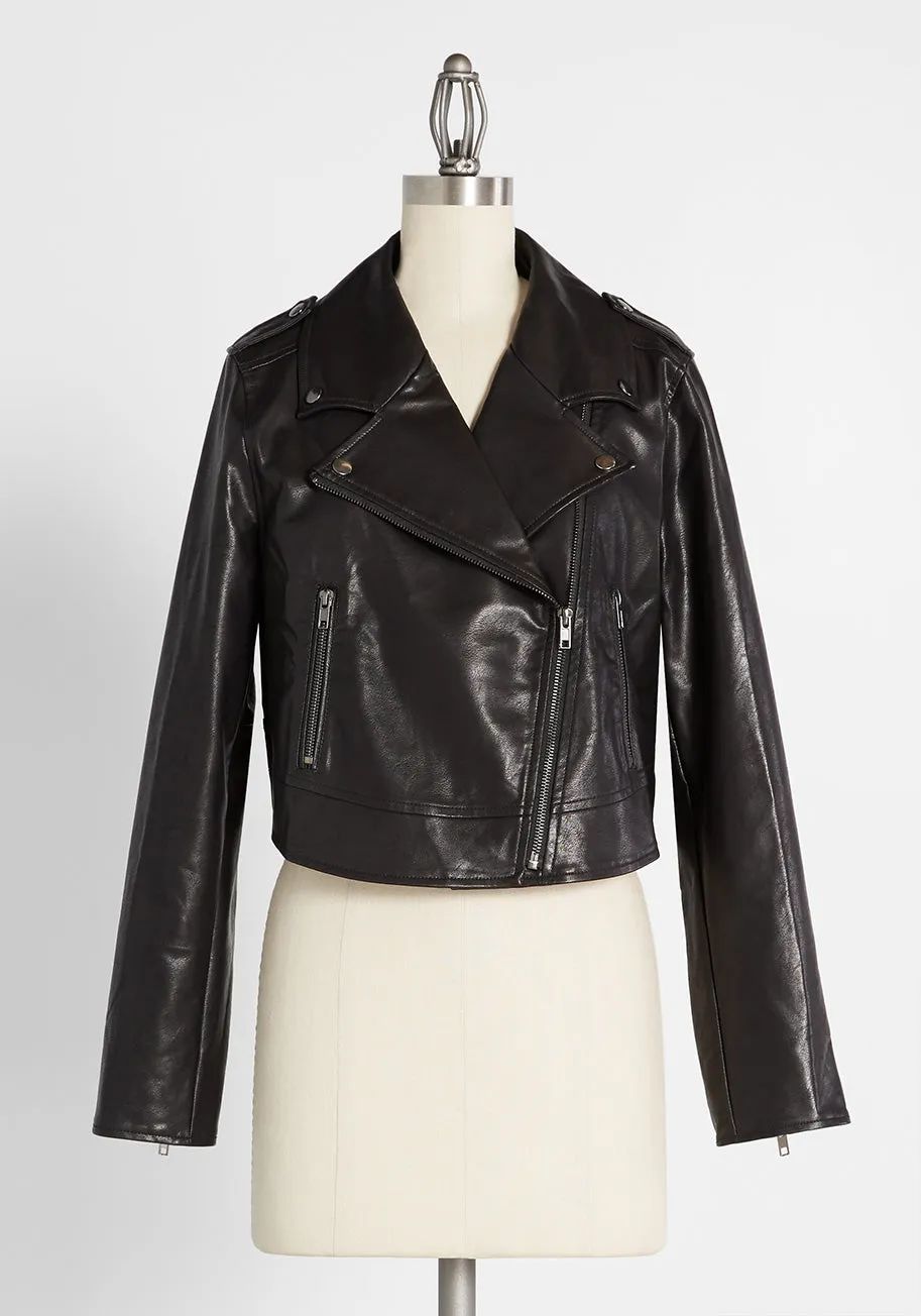 Vroom, Vroom Vegan Leather Moto Jacket sold by Modcloth