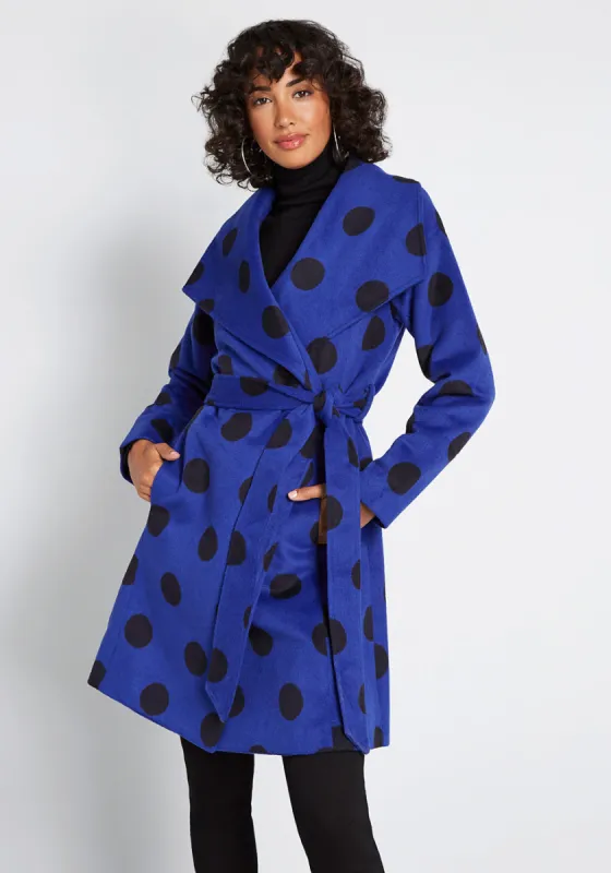 Intelligent Around Town Belted Coat sold by Modcloth