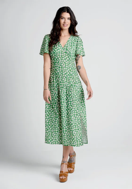Touch Grass and Smile Midi Dress sold by Modcloth