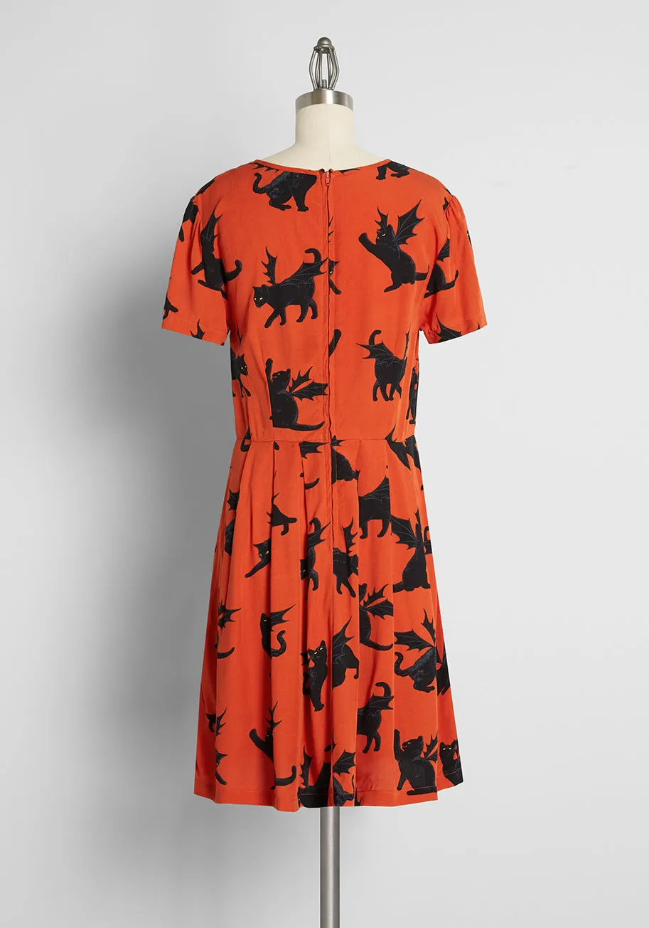 ModCloth x Dangerfield Bats in the Cradle Dress sold by Modcloth product image thumbnail 2