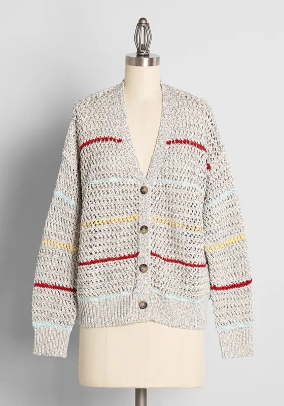 Times Around the Campfire Crochet Cardigan sold by Modcloth