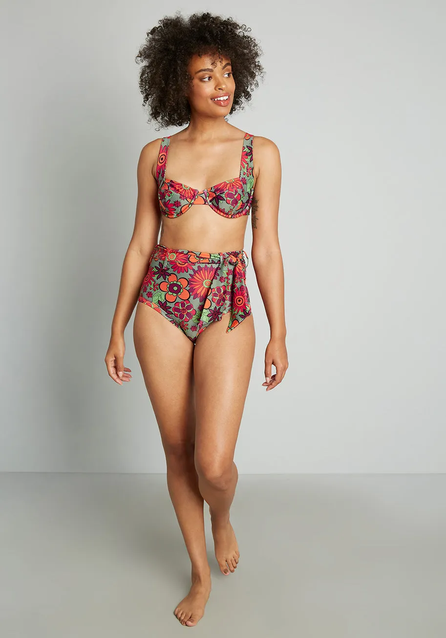 The Greta High-Waisted Bikini Bottom sold by Modcloth product image thumbnail 3