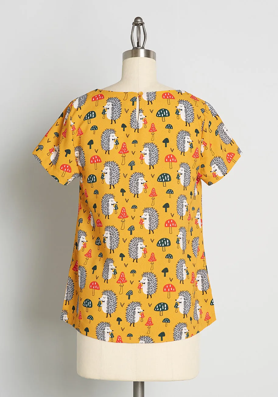 Delightful Demeanor Short Sleeve Blouse sold by Modcloth product image thumbnail 3