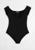 I Could Bow On Tie-Front Bodysuit sold by Modcloth