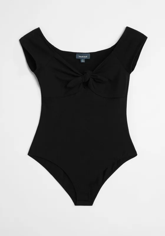 I Could Bow On Tie-Front Bodysuit sold by Modcloth