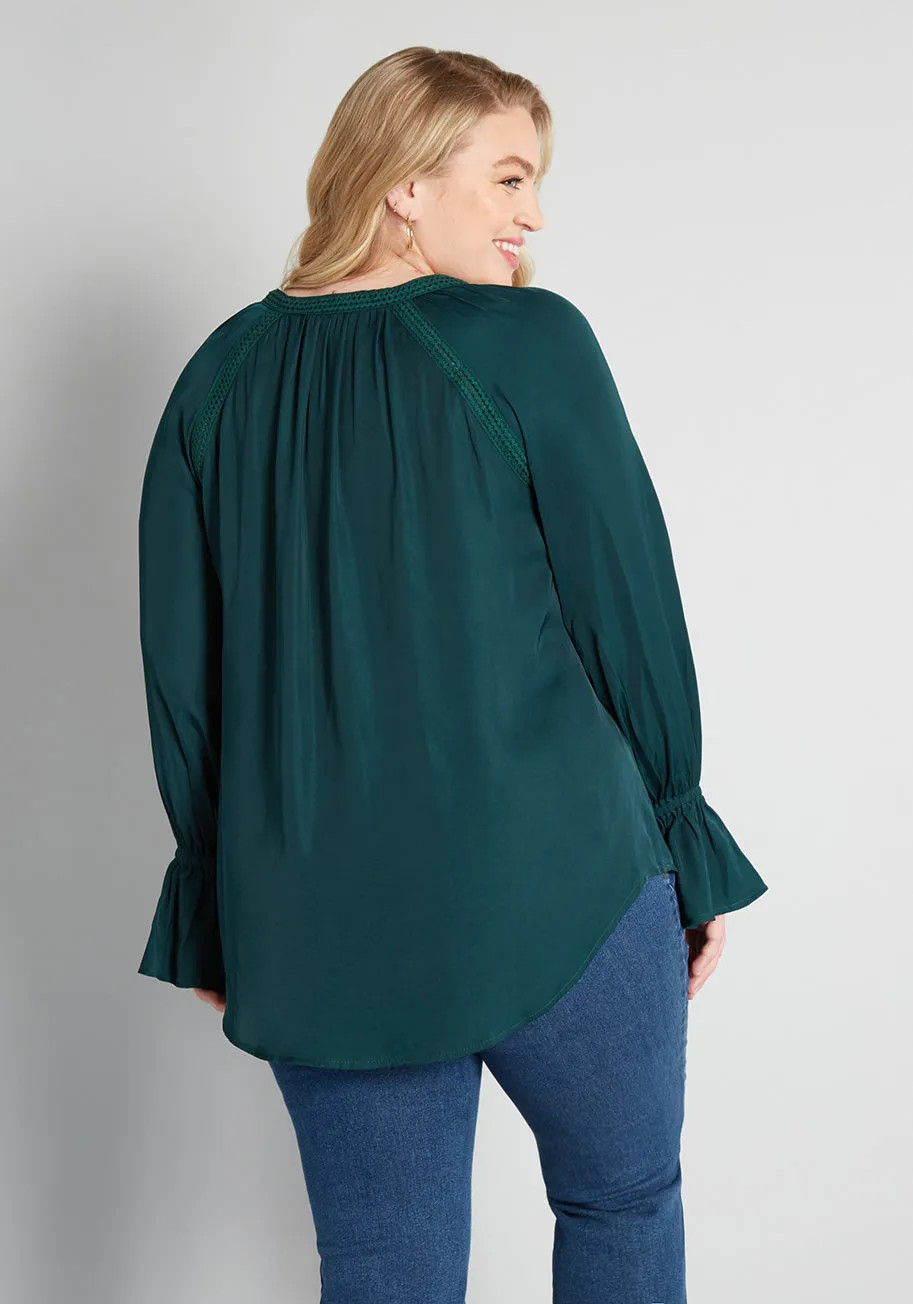 Emerald Isle Button-Up Tunic - Plus Size sold by Modcloth product image thumbnail 2
