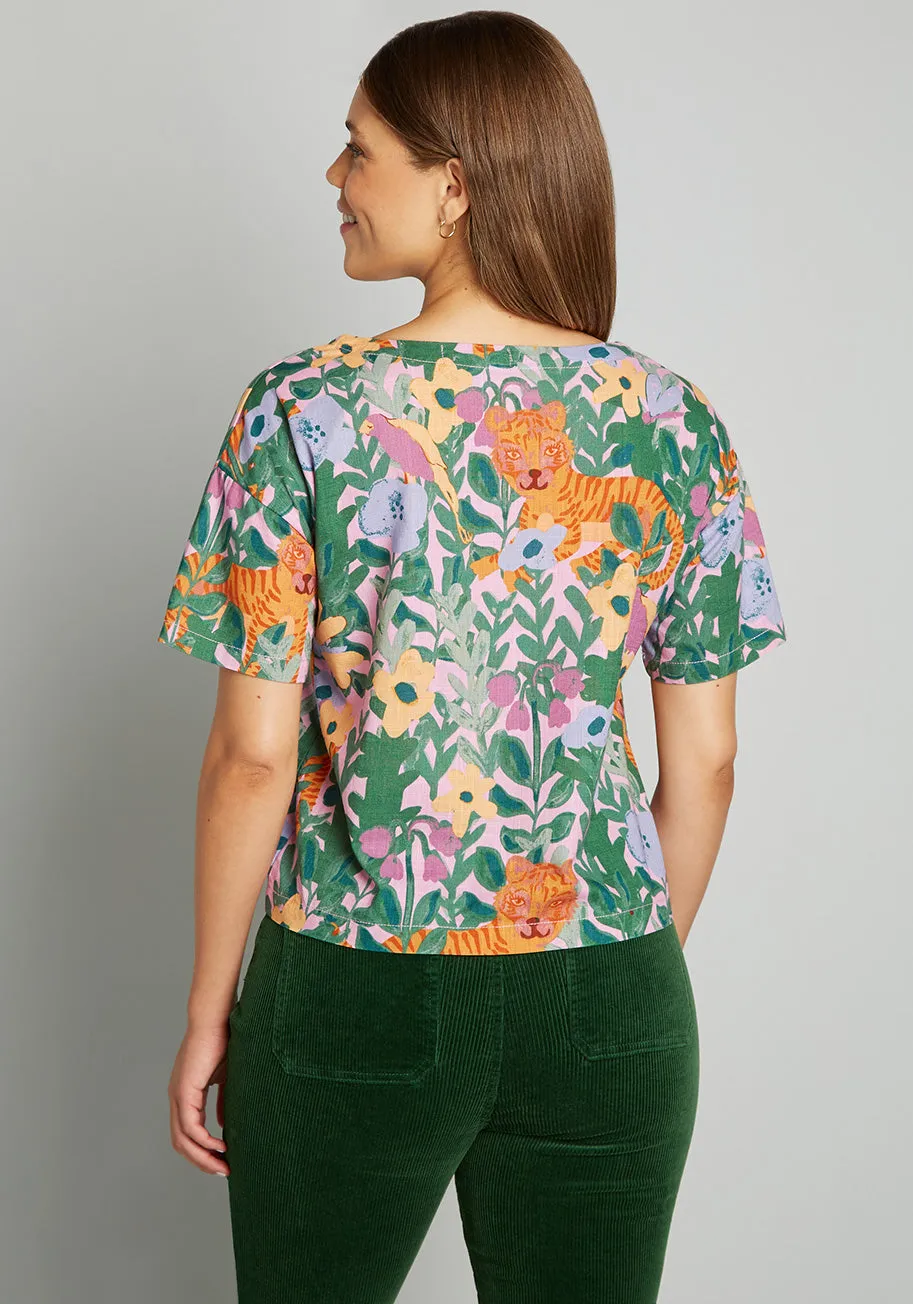 Tiger Hideaway Top sold by Modcloth product image thumbnail 2
