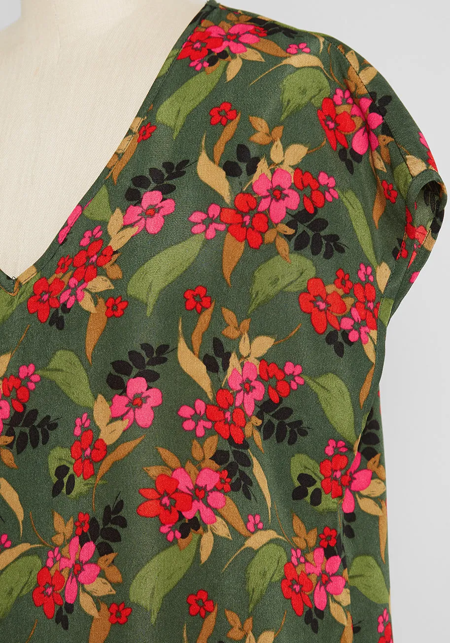 Vneck Ss Woven Top sold by Modcloth product image thumbnail 3