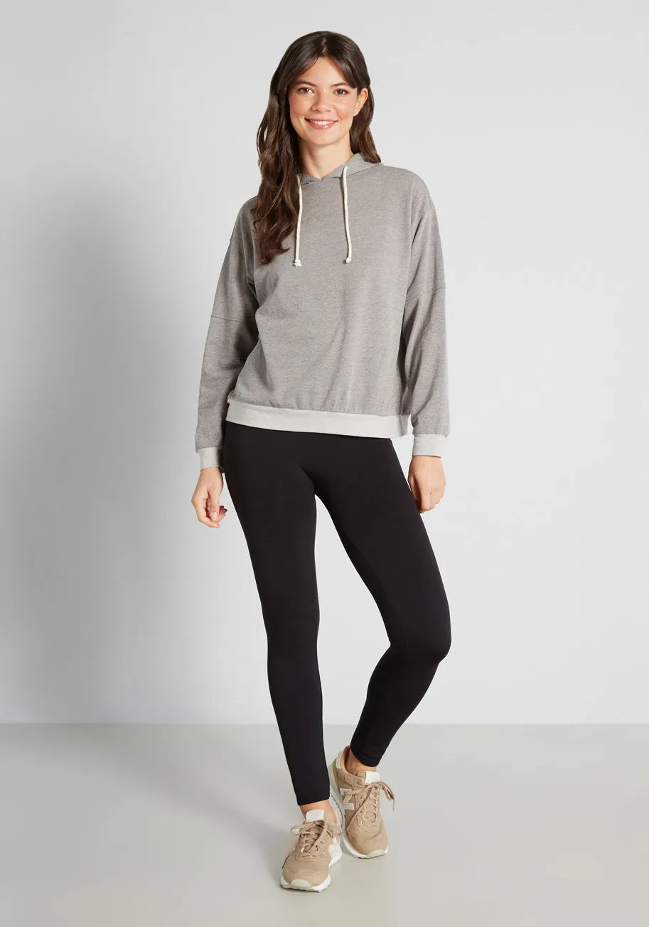 Speak French Terry to Me Pullover Hoodie sold by Modcloth product image thumbnail 3