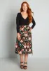 Wild Strawberry Bouquet Wrap Skirt sold by Modcloth