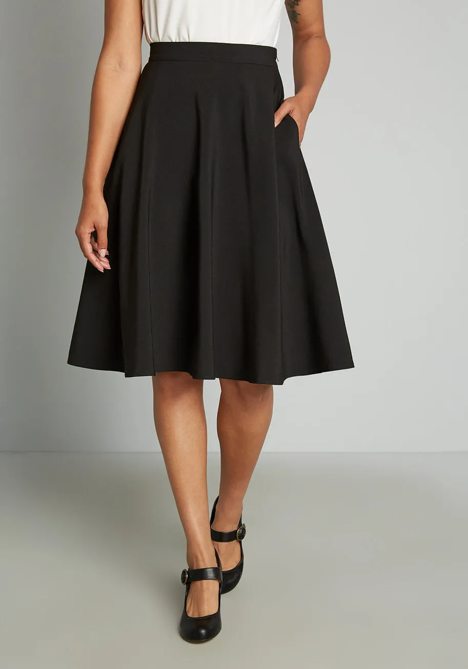 Just This Sway A-Line Skirt sold by Modcloth product image thumbnail 5