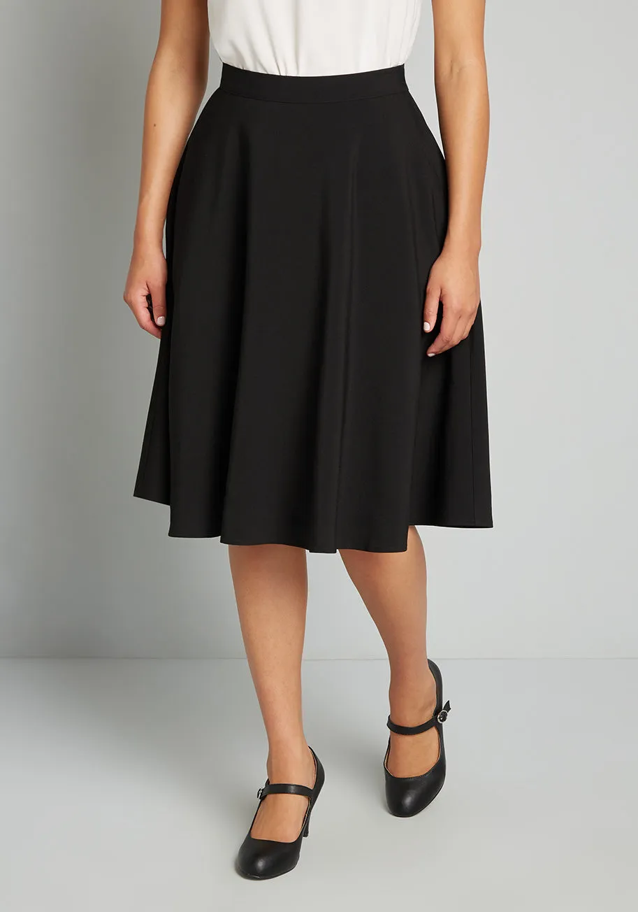 Just This Sway A-Line Skirt sold by Modcloth