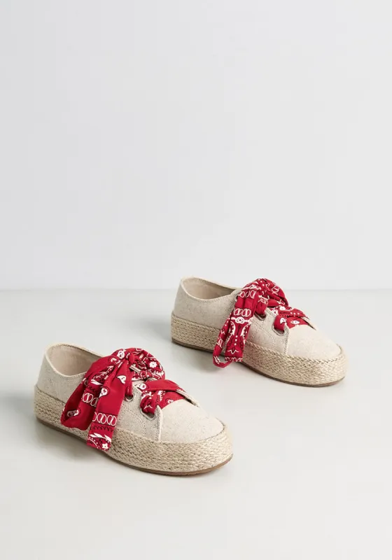 Hannah Bandana Platform Sneaker sold by Modcloth