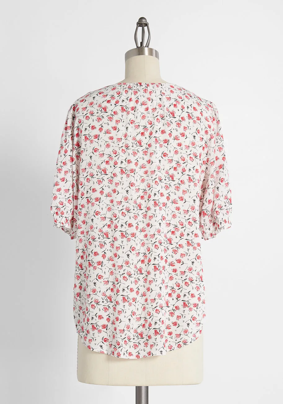 Penchant for Petals Floral Tunic sold by Modcloth product image thumbnail 2