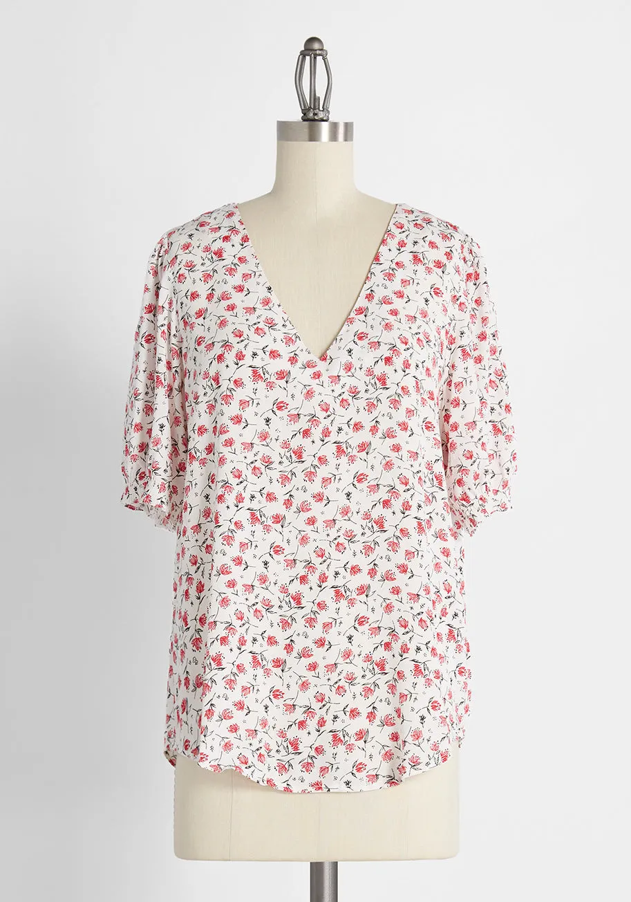 Penchant for Petals Floral Tunic sold by Modcloth