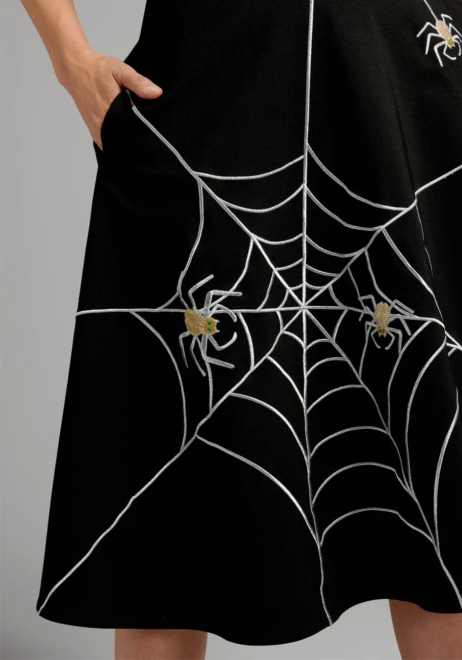 Just This Sway A-Line Skirt: Spooky Edition! sold by Modcloth product image thumbnail 4