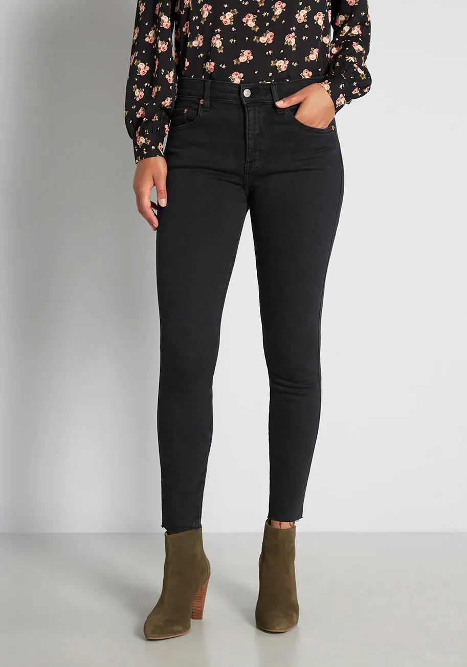 My Side of Sleek Black Skinny Jeans sold by Modcloth
