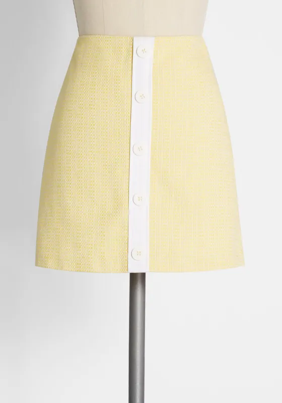 The Day is Calling Mini Skirt sold by Modcloth