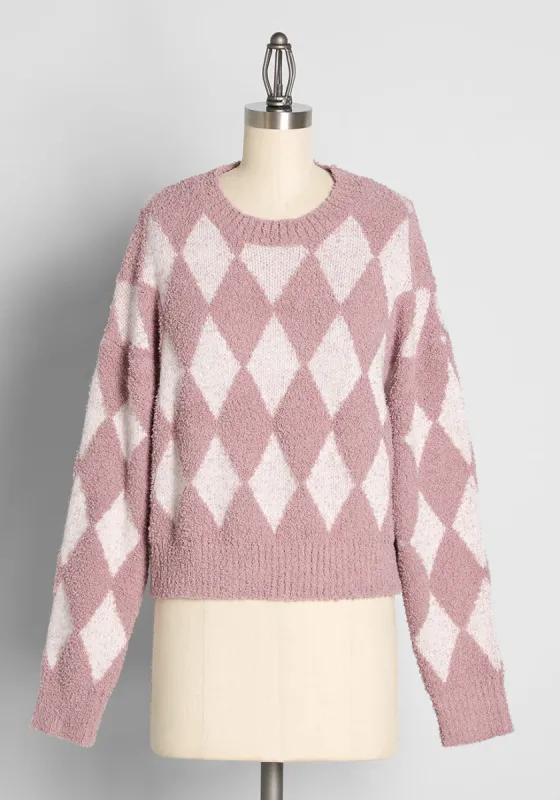 Plush in Blush Sweater sold by Modcloth