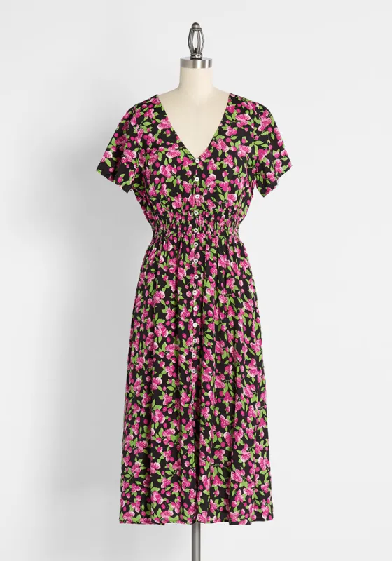 Inspired Anytime Midi Dress sold by Modcloth