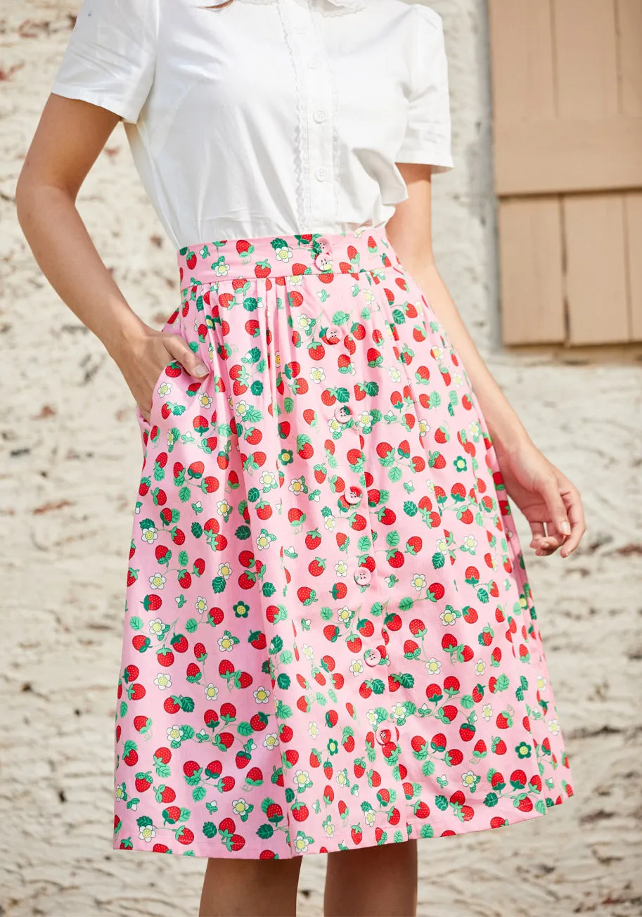 Berries & Blossoms A-Line Skirt (Final Sale) sold by Modcloth