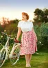 Berries & Blossoms A-Line Skirt sold by Modcloth