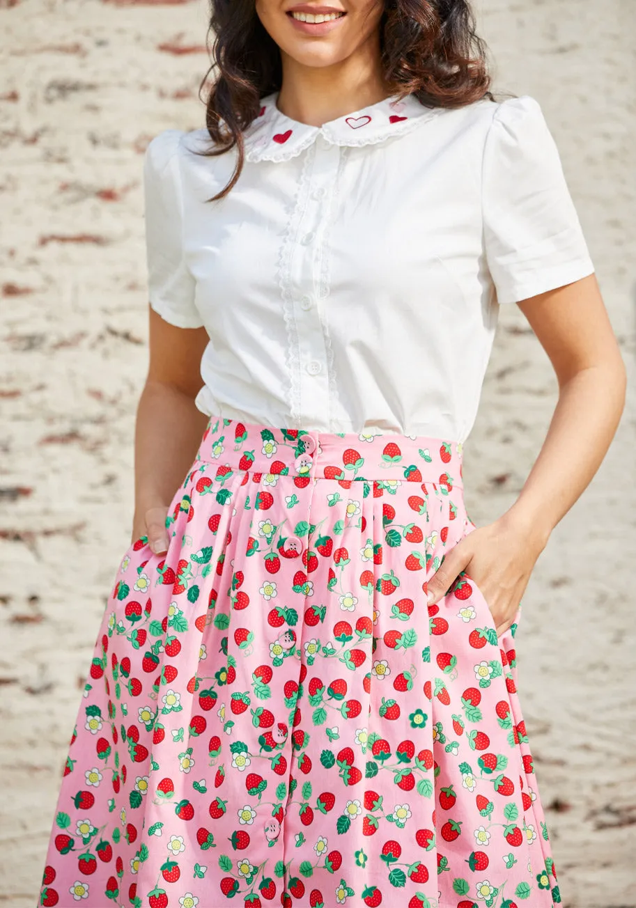 Berries & Blossoms A-Line Skirt (Final Sale) sold by Modcloth product image thumbnail 2