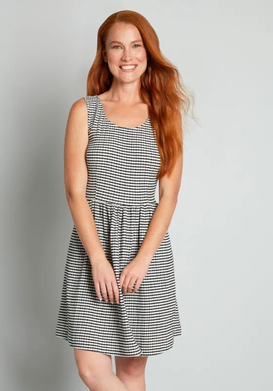 Optimistic Effect Sleeveless Dress sold by Modcloth
