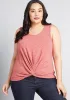 Knotted Moxie Tank Top sold by Modcloth