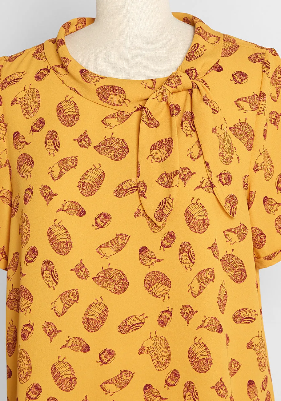 Always On My Mind Tie-Neck Blouse sold by Modcloth product image thumbnail 3