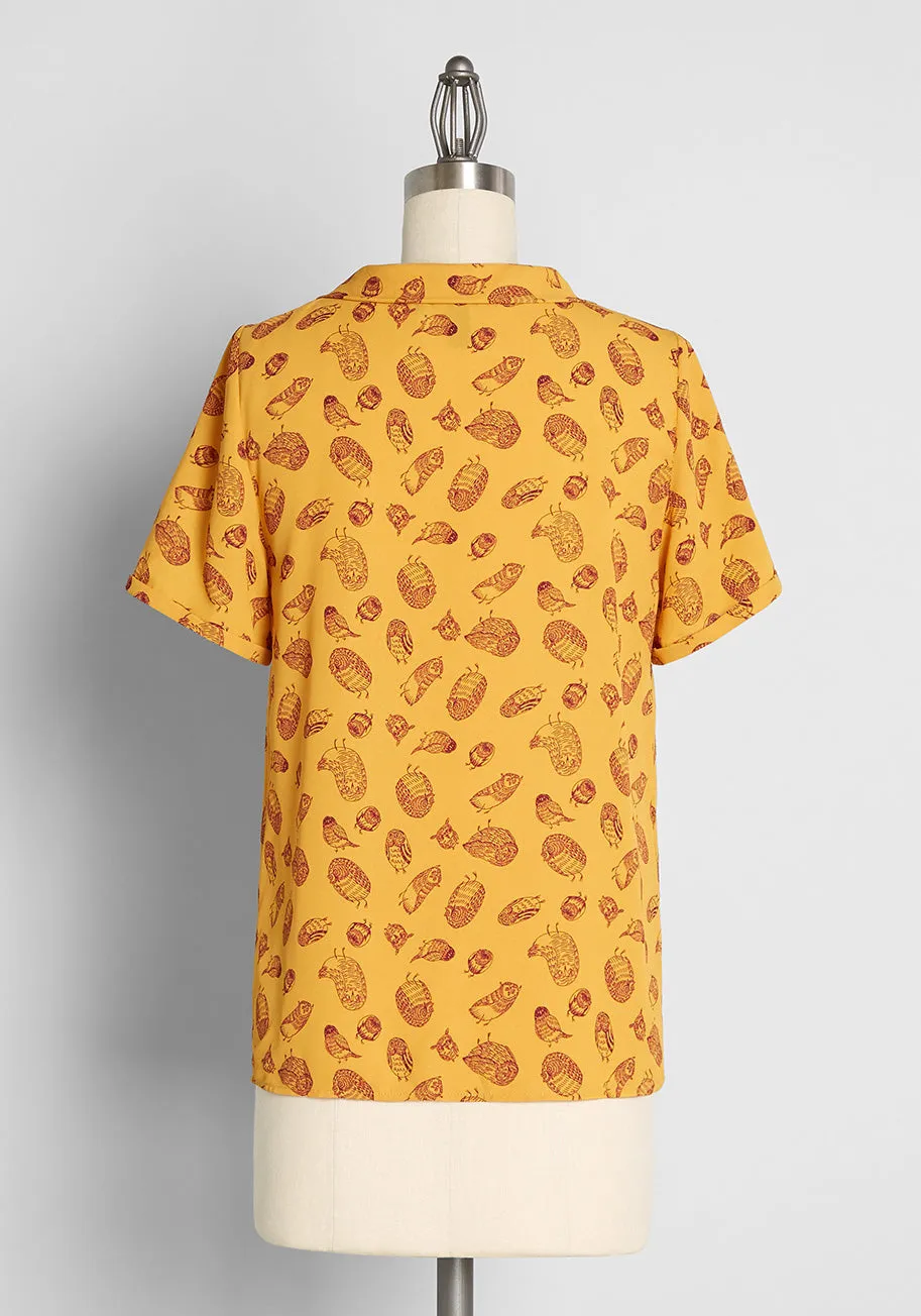 Always On My Mind Tie-Neck Blouse sold by Modcloth product image thumbnail 2