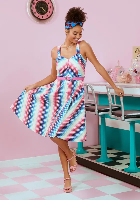 Sodas and Smiles Swing Dress made by Modcloth
