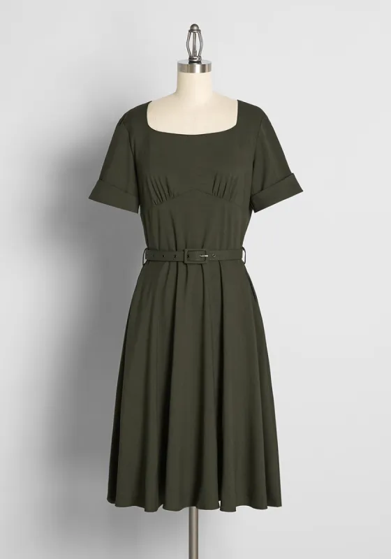 Spin On The Dance Floor Fit And Flare Dress made by Voodoo Vixen