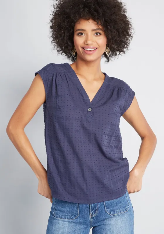 Profound Pairing Cotton Blouse sold by Modcloth