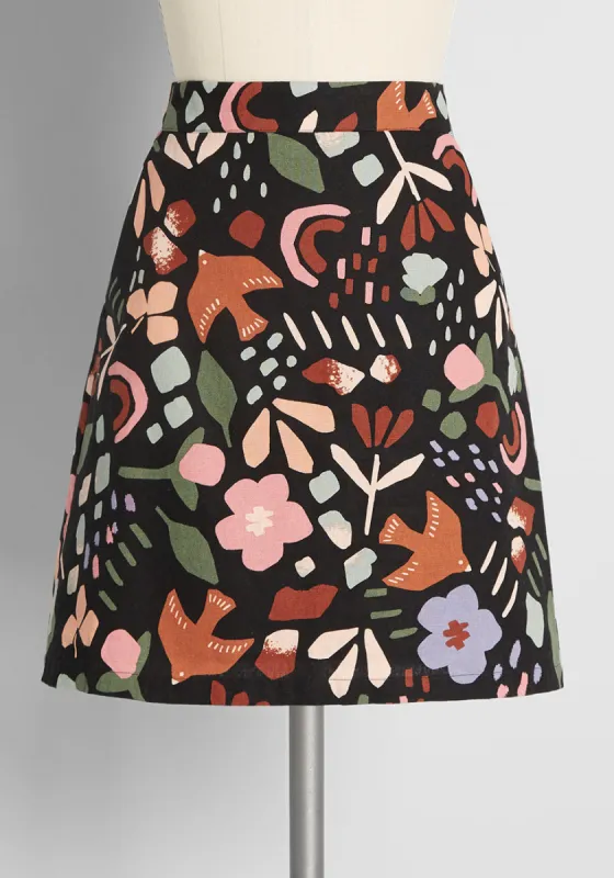 Playful Prisms Mini Skirt sold by Modcloth