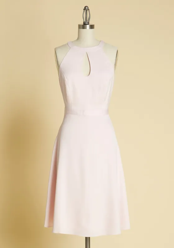 Best of Luxe Satin Halter Dress sold by Modcloth