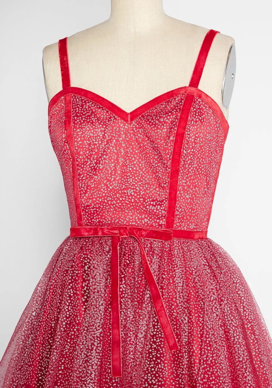 ModCloth x Collectif Haute Holiday Party Swing Dress sold by Modcloth product image thumbnail 3