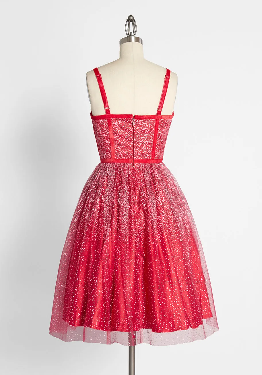 ModCloth x Collectif Haute Holiday Party Swing Dress sold by Modcloth product image thumbnail 2