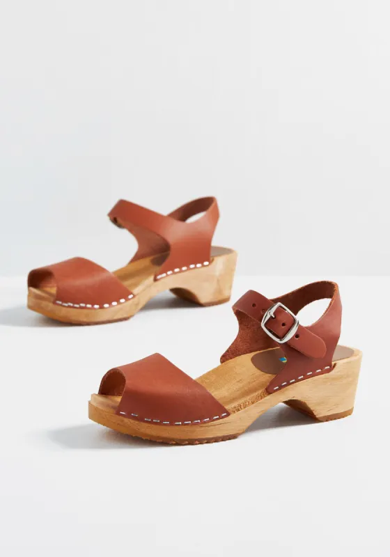 Skansen Strut Leather Clog sold by Modcloth