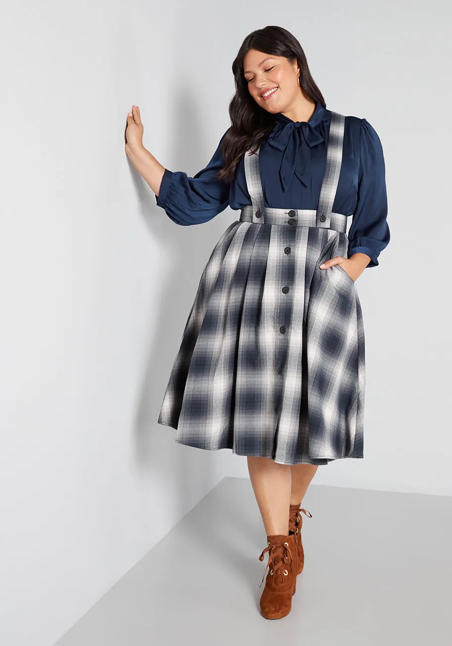 Being Good Never Felt So Plaid Jumper sold by Modcloth