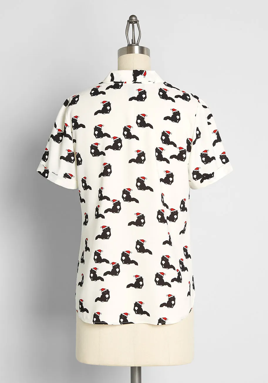 Polished and Playful Tie-Neck Blouse sold by Modcloth product image thumbnail 2