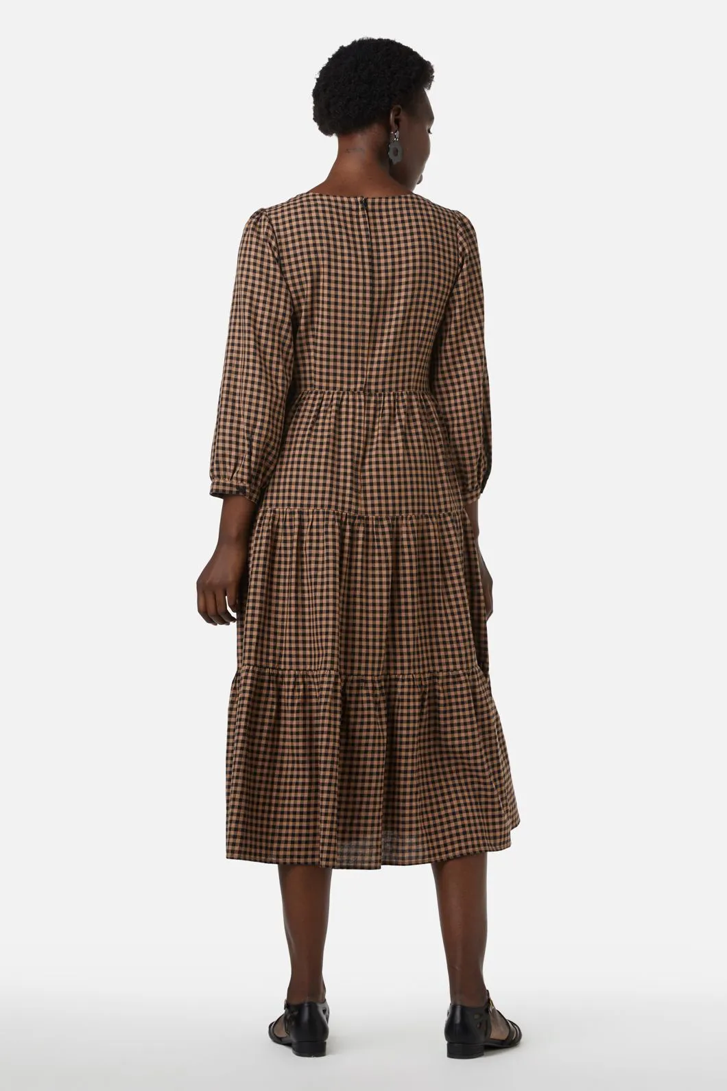 Lola Check Midi Dress sold by Modcloth product image thumbnail 4