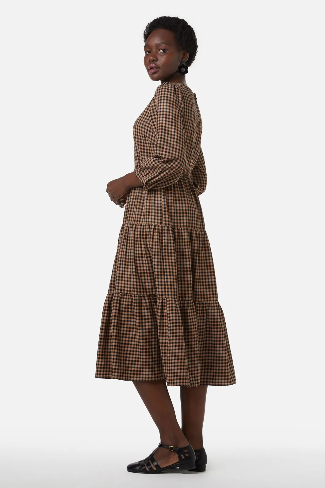 Lola Check Midi Dress sold by Modcloth product image thumbnail 3