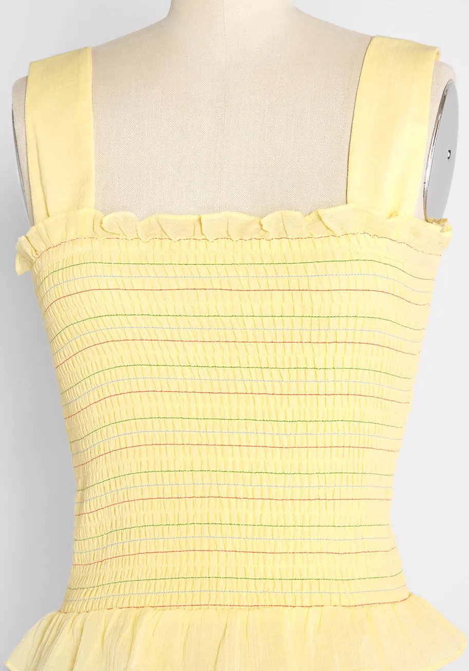 Hot Fun in the Summertime Smocked Tank Top sold by Modcloth product image thumbnail 3