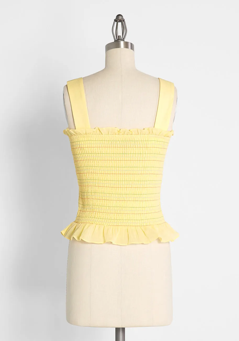 Hot Fun in the Summertime Smocked Tank Top sold by Modcloth product image thumbnail 2