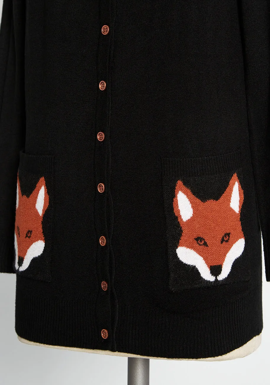 Foxes and Pockets Cardigan sold by Modcloth product image thumbnail 3
