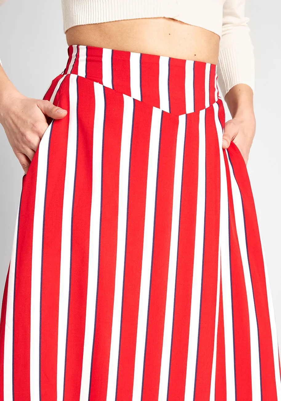 Modcloth X Collectif A Shore Thing A-Line Skirt sold by Modcloth product image thumbnail 3